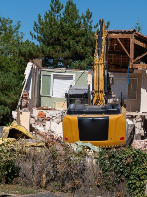 Home being knocked down